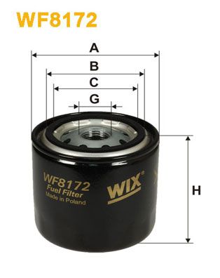 WIX FILTERS Polttoainesuodatin WF8172